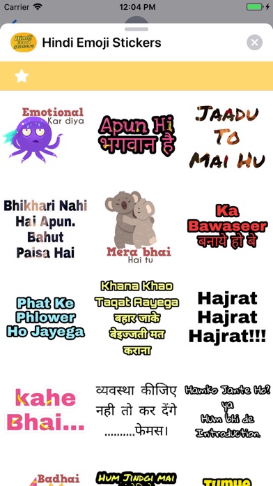 Screenshot #2 pour Hindi Emoji Stickers