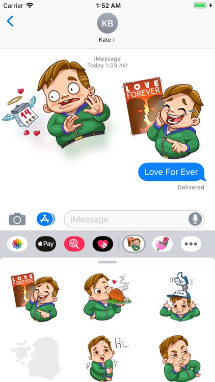 Valentine Day Fool Stickers