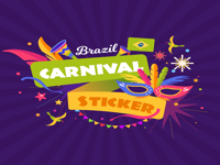 Brazil Carnival Stickers