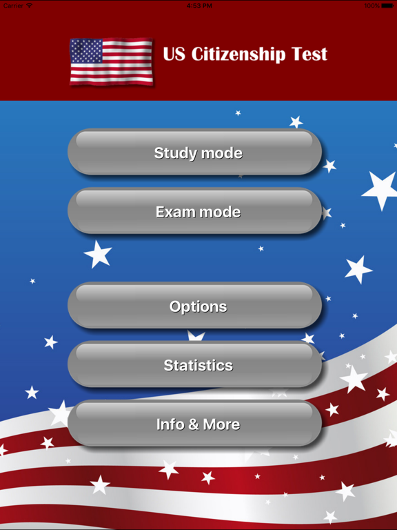 Screenshot #4 pour US Citizenship Test Study App