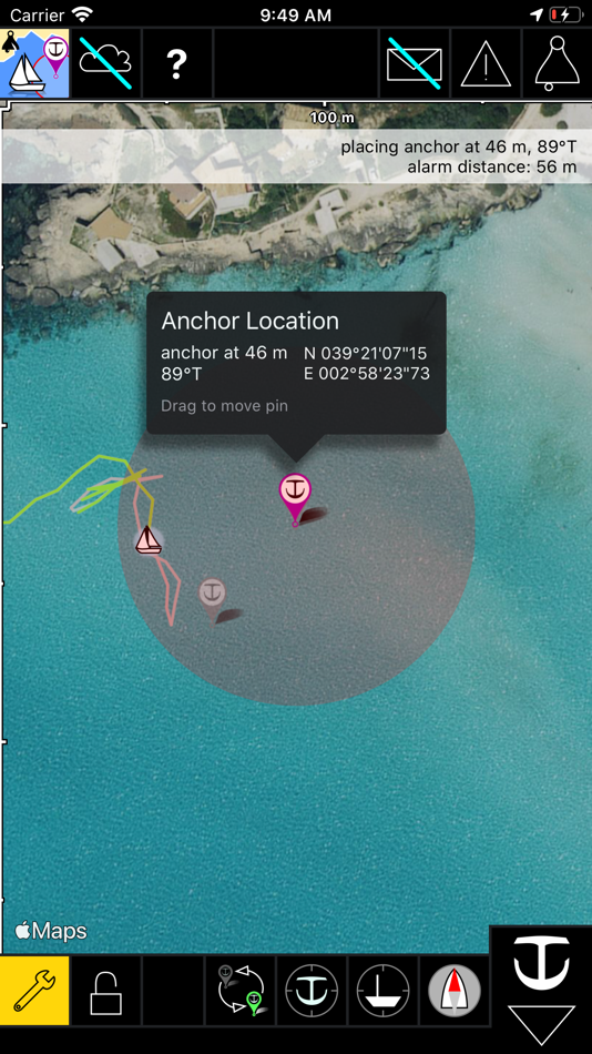 #7. Anchor! drag alarm (iOS) 由: Pomacanthus