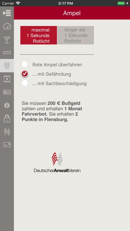 DAV Bußgeldrechner screenshot-3