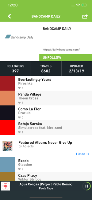 Hype Machine Screenshot