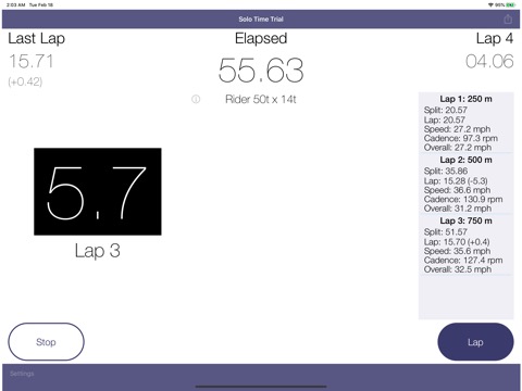 Track Cycling Stopwatch (iPad)のおすすめ画像7