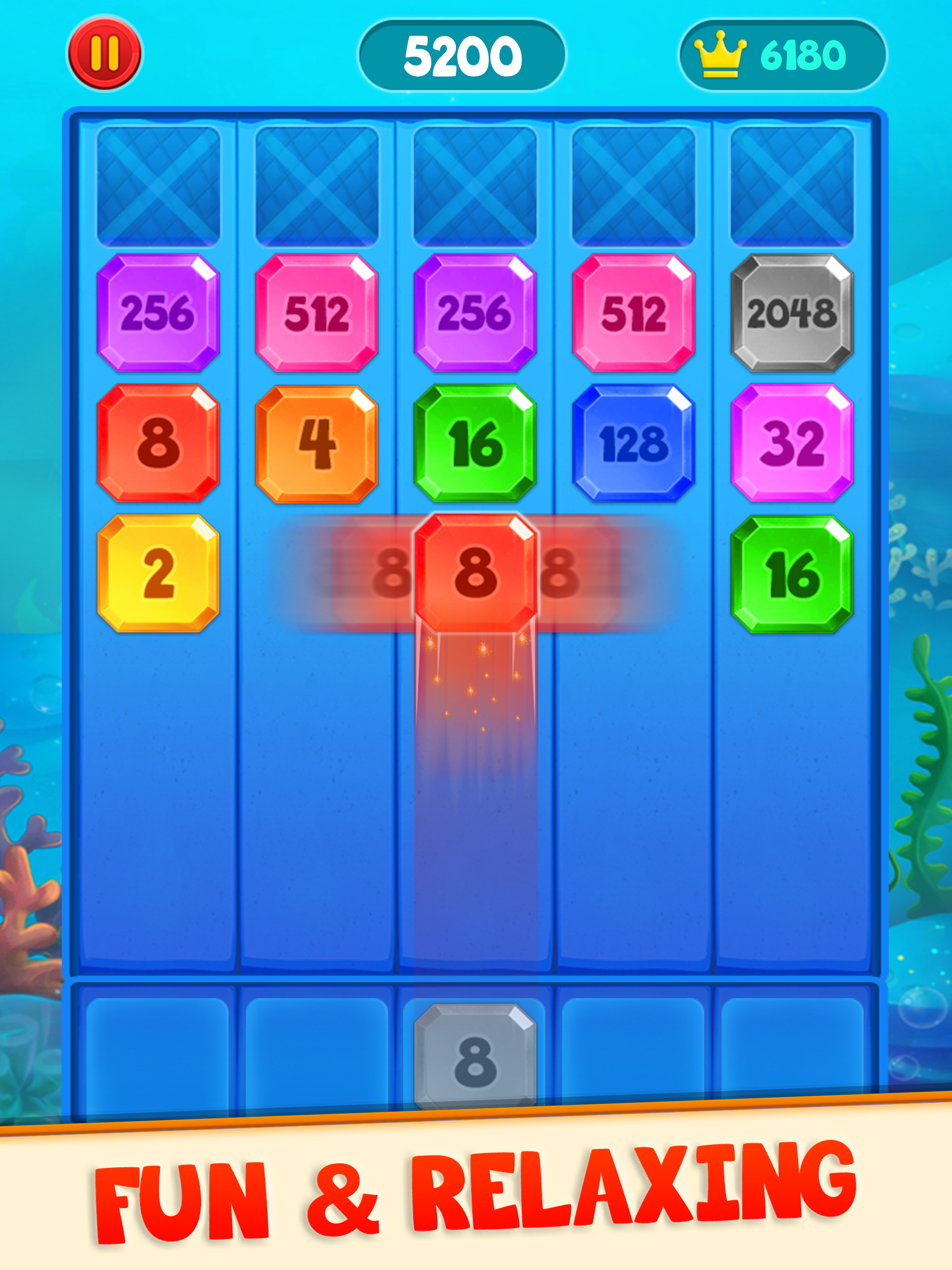 2048 Shoot N Merge - Shoot Up screenshot 9