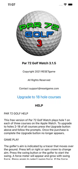 Game screenshot Par 72 Golf Watch apk