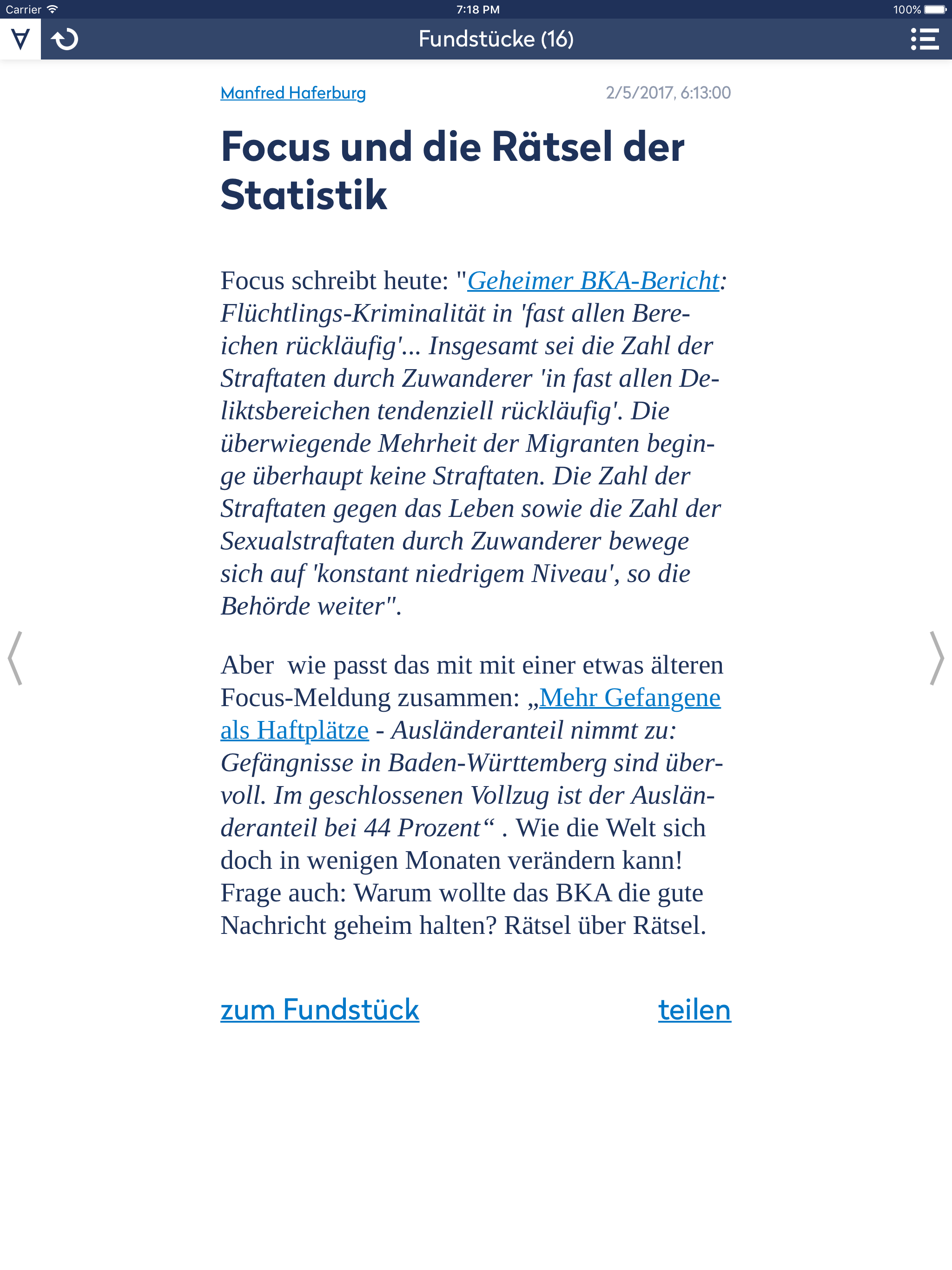 Achgut-Fundstücke screenshot 8