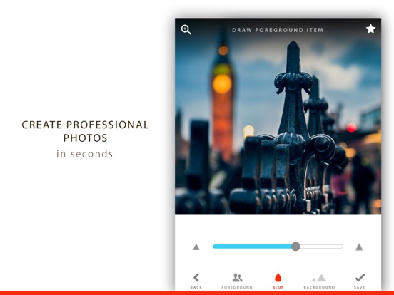 Blur: Portrait Photo Depth Pic iPad screenshot 5 - Photo & Video app