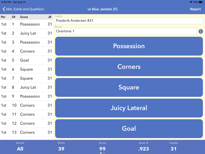 Goalie Rebound Tracking