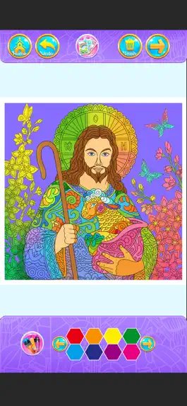 Game screenshot Bible Coloring Book & Painting mod apk