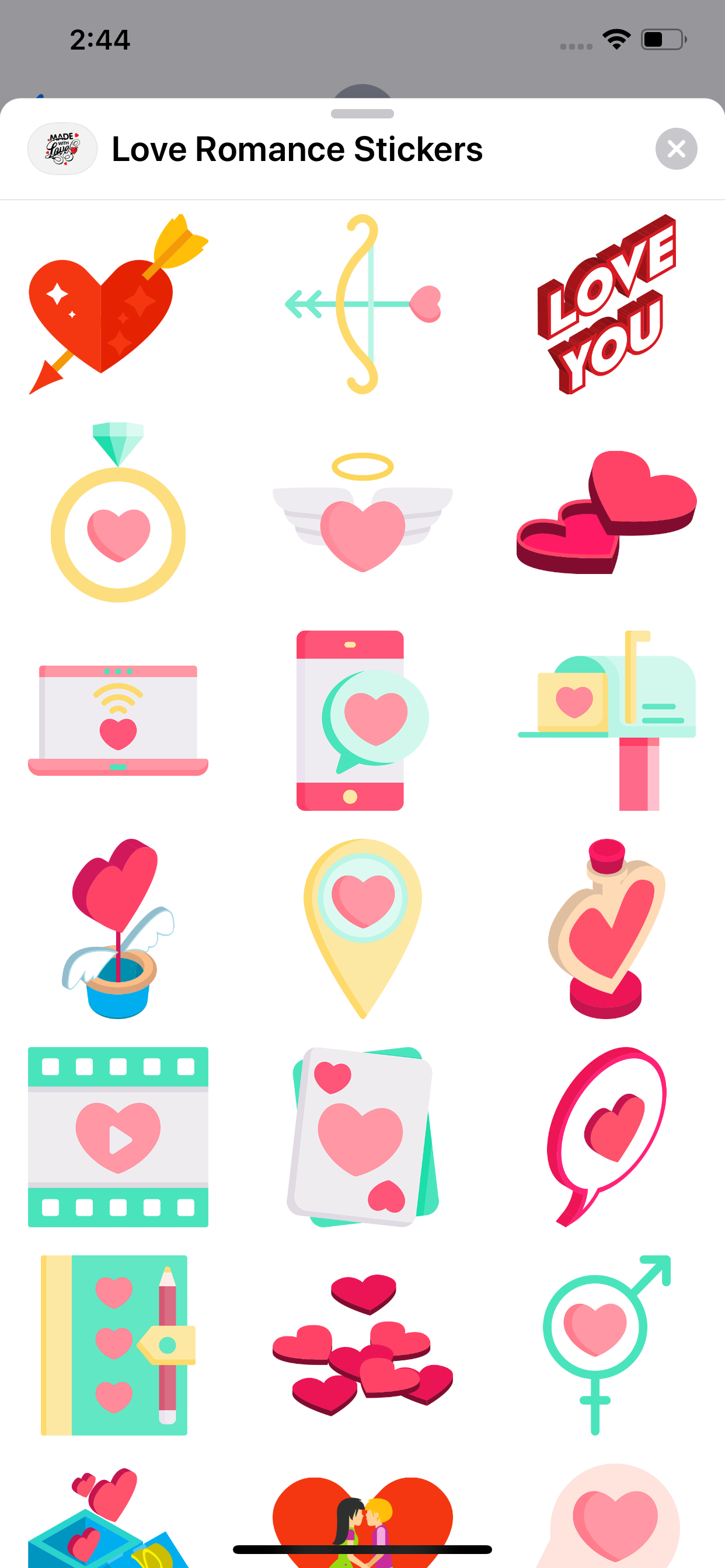 Love Romance - Adult Stickers screenshot 4