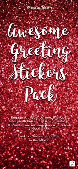 Game screenshot Awesome Greetings Sticker Pack mod apk