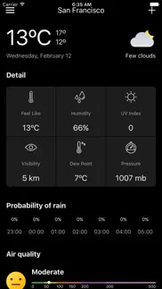 weatherlike: weather forecast iphone screenshot 1