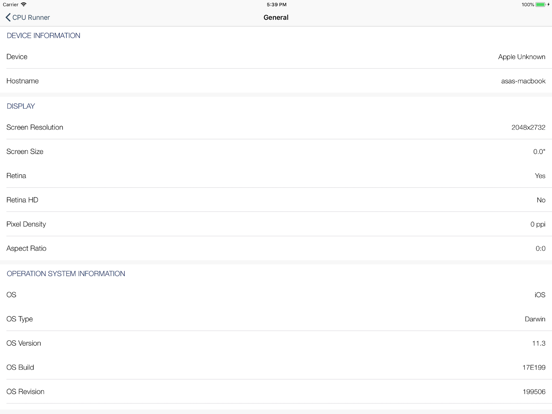 CPU Runner-性能跑分、硬件检测 iPad screenshot 5 - Utilities app