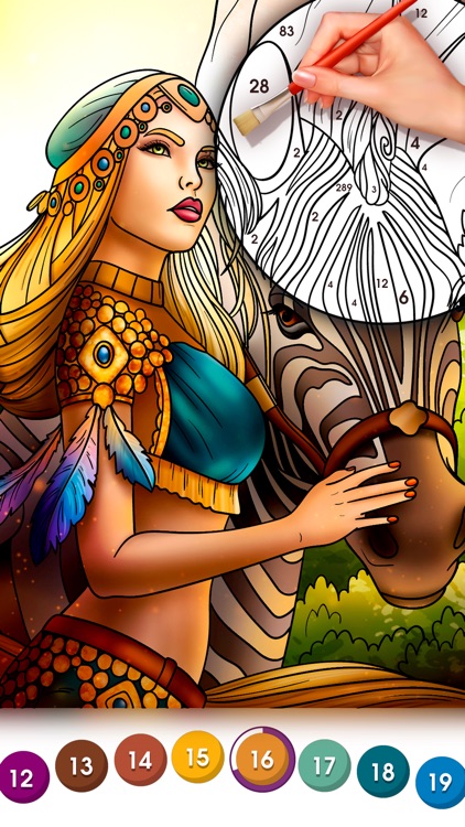 Color By Number Fun For Adults