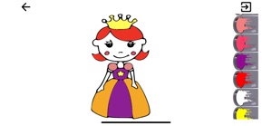 Princess Coloring Book of Kids screenshot #2 for iPhone