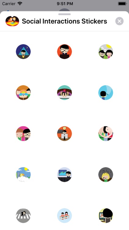 Social Interactions Stickers