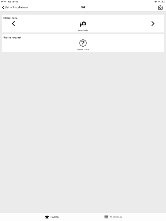 secure@home iPad screenshot
