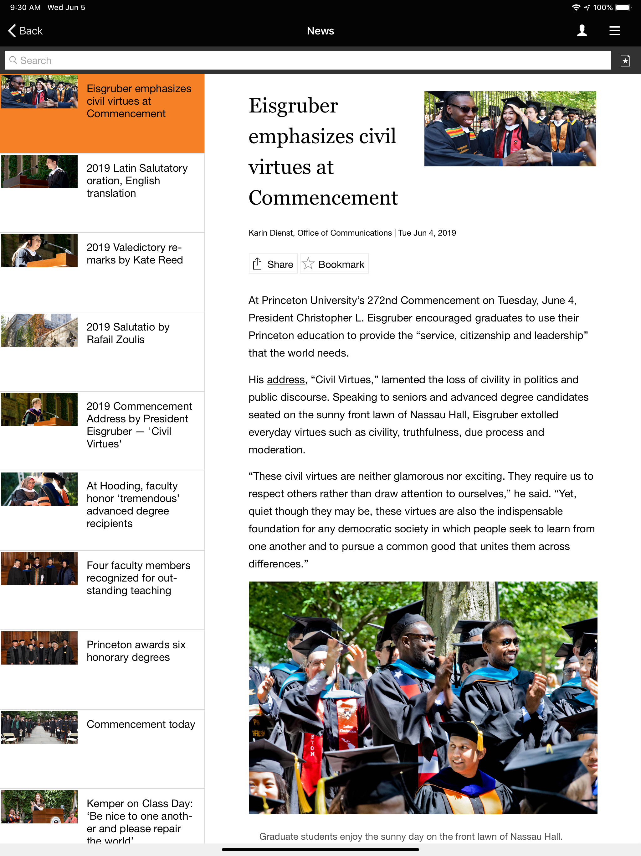 Princeton Mobile screenshot 10