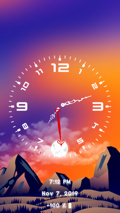 アナログ時計 ウィジェット:デスクトップ時計,ロック画面時間のおすすめ画像3