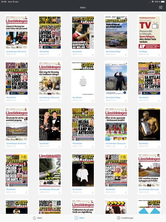 Screenshot #5 pour Länstidningen Östersund e-tidn