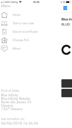 eCertificate screenshot 3