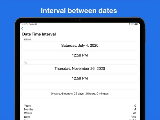Screenshot #6 pour Date & Time Interval