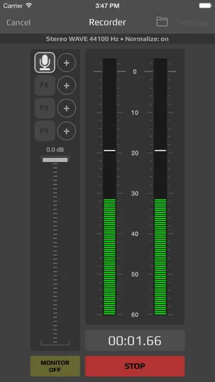 Screenshot von AudioShare auf dem iPhone 3