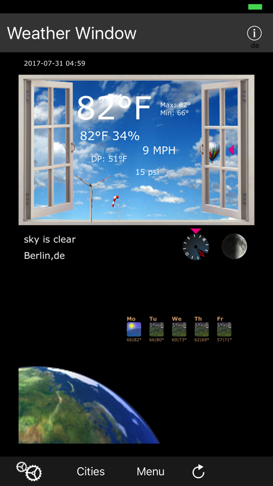 #1. Weather Window (iOS) 由: Kai Bruchmann
