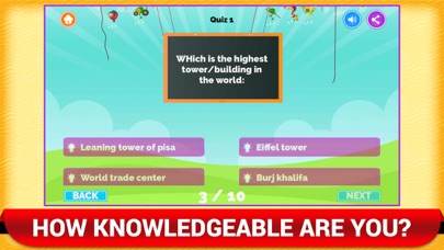 Screenshot #1 pour Quiz Culture Générale Enfants