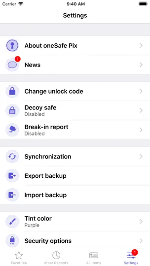 OneSafe Pix 4 iPhone Ekran Görüntüsü 5