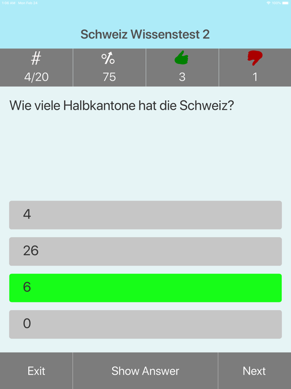 Screenshot #6 pour Die Schweiz Testfragen