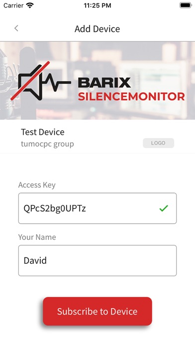 App screenshot