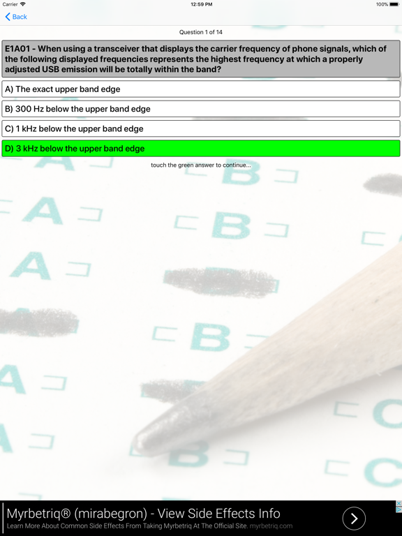 Ham Radio Exam Extra iPad screenshot 2 - Education app