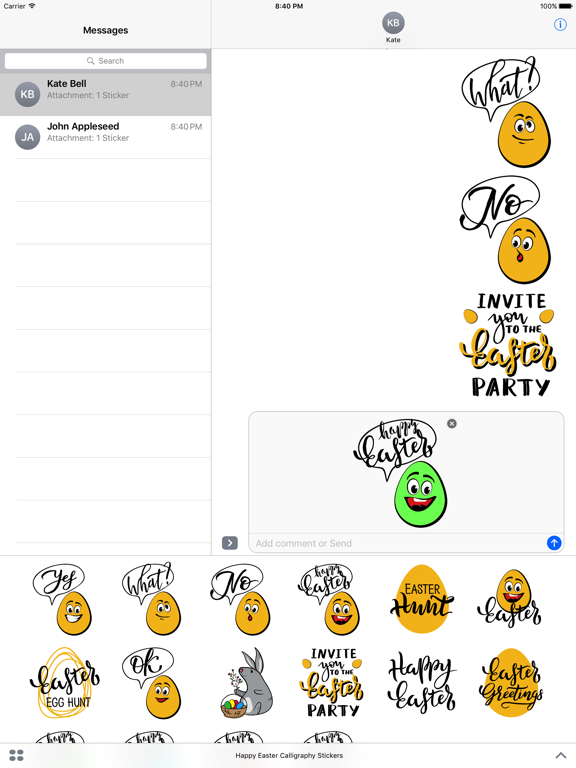 Screenshot #5 pour Easter Calligraphy Stickers