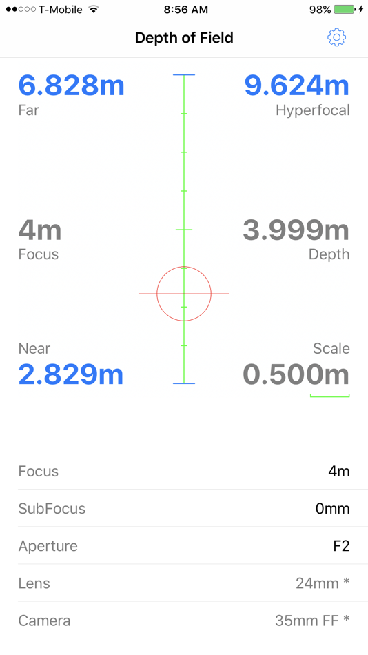 #2. Depth Of Field Utility (iOS) 由: Zhiguang Han