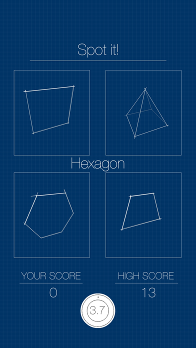 Spot the geometric shapes iPhone screenshot 5 - Education app