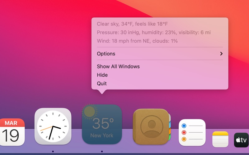DockMeteo Screenshot