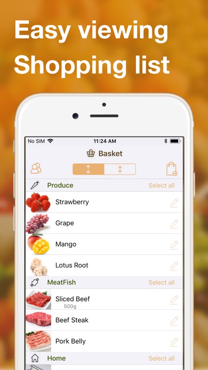 Shared grocery lists plan app screenshot-0