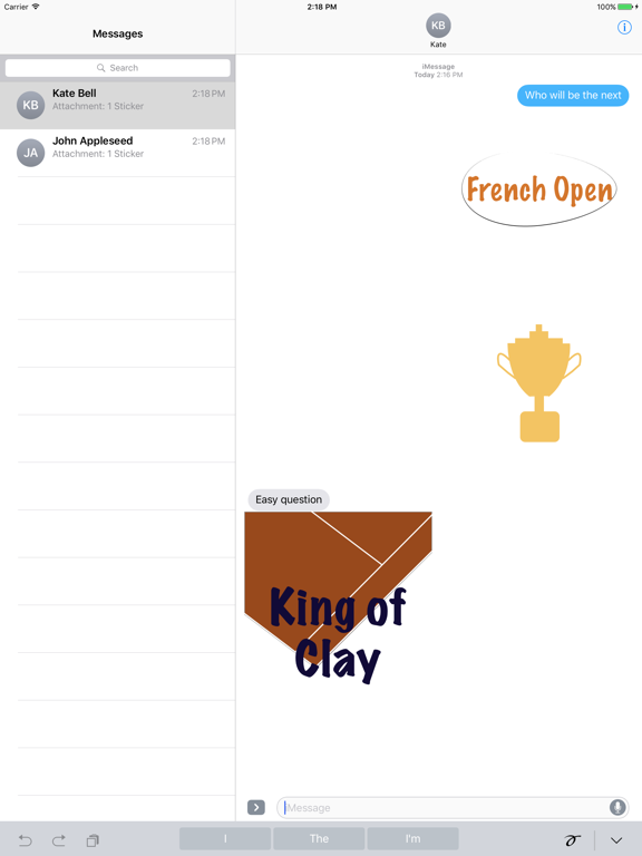 Screenshot #5 pour Fun Tennis Animated Stickers