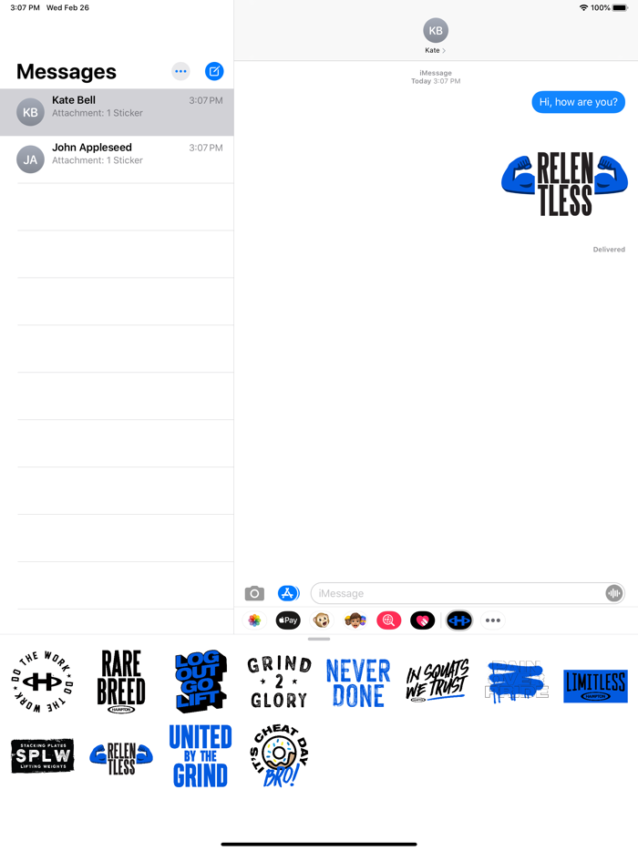 Hampton Fitness Stickers