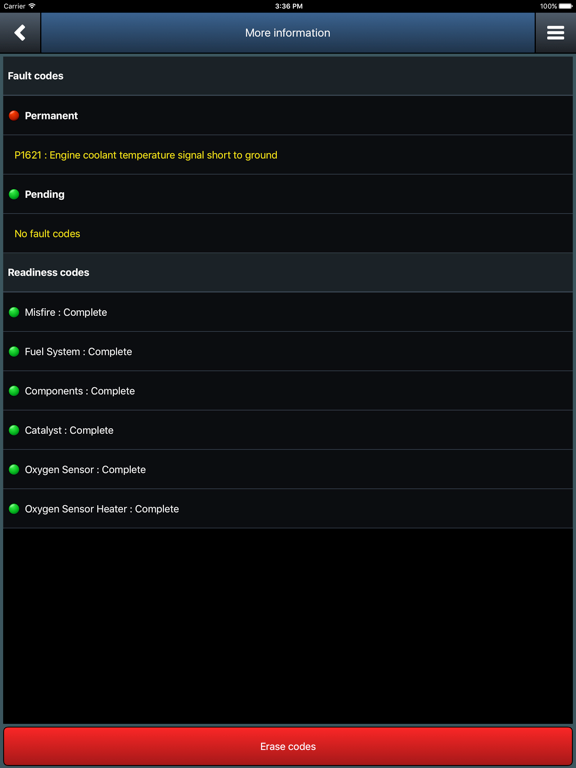 Screenshot #5 pour Infocar Connect - Diagnostics