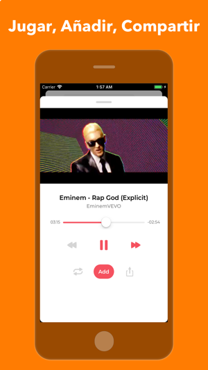 ‎Musicr- Escuchar musica player Screenshot