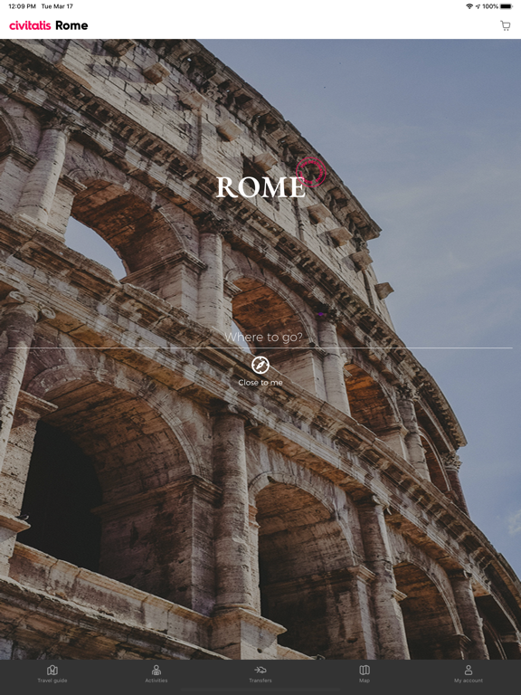 Rome Guide by Civitatis.com iPad screenshot 1 - Travel app