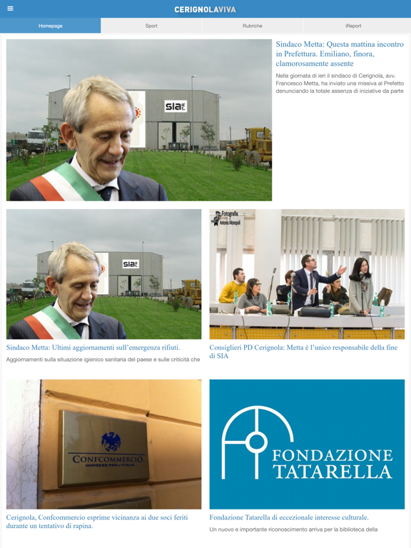 CerignolaViva.it iPad screenshot