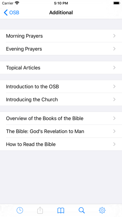 Orthodox Study Bible Screenshot