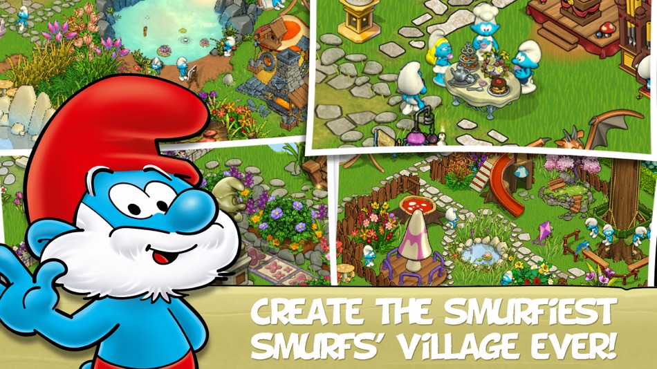#1. Smurfs and the Magical Meadow (iOS) โดย: Garden City Games