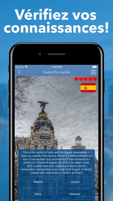 Screenshot #3 pour Capitales des pays du monde!