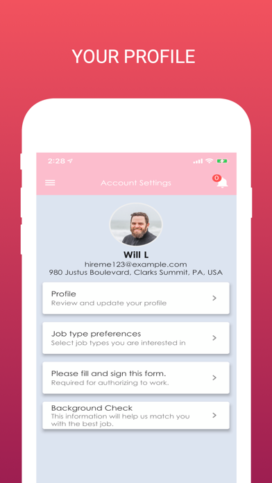 WorkAbroad Jobs Screenshot