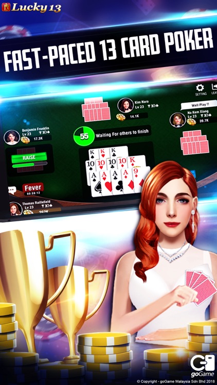 Lucky 13: 13 Poker Puzzle screenshot-0
